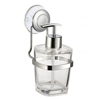 1 - Distributeur de savon liquide et shampoing avec ventouse pour camping-cars et maisons sans perçage